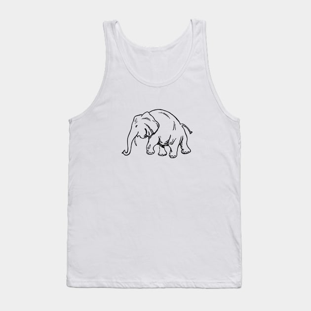 Elephant Tank Top by linesdesigns